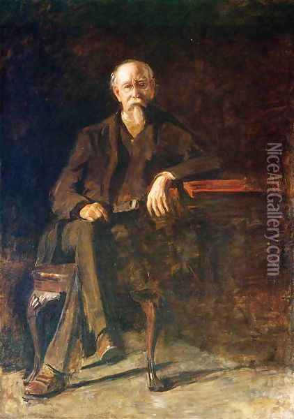 Portrait of Dr. William Thompson Oil Painting - Thomas Cowperthwait Eakins