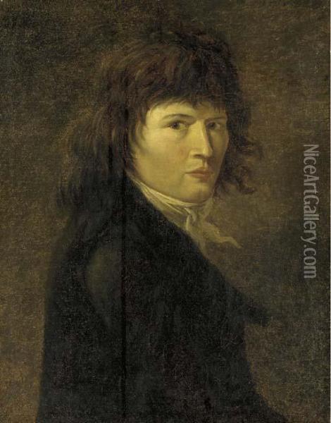 Portrait Of A Gentleman Oil Painting - Jacques Louis David