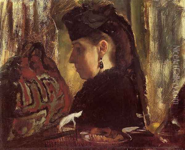 Mademoiselle Marie Dihau Oil Painting - Edgar Degas