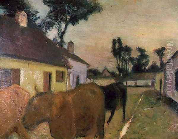 Return of the Herd Oil Painting - Edgar Degas
