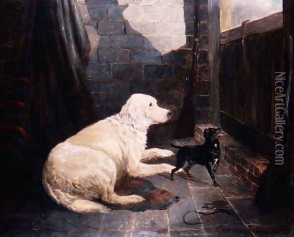 Ready and Waiting, 1845 Oil Painting - John Frederick Herring Snr