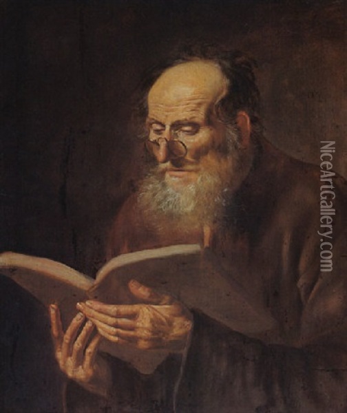 St. Paul Reading Oil Painting - Dirck van Hoogstraten