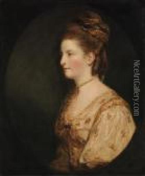 Portrait Of Mrs Thomas Wodehouse Oil Painting - Sir Joshua Reynolds