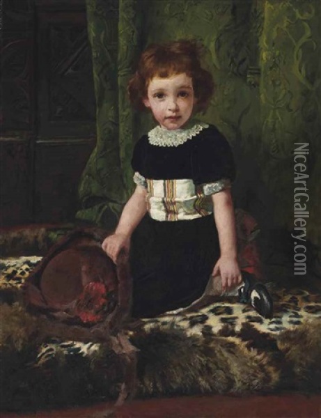 Lily Cocciolitti Oil Painting - Arthur John Elsley