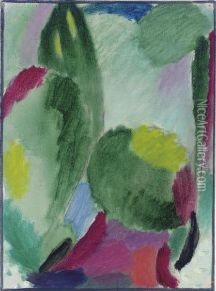 Variation: Feuchter Tag Oil Painting - Alexei Jawlensky