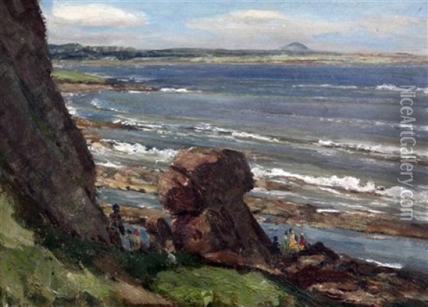 Summertime, Bell House Bay, Dunbar Oil Painting - Patrick Downie