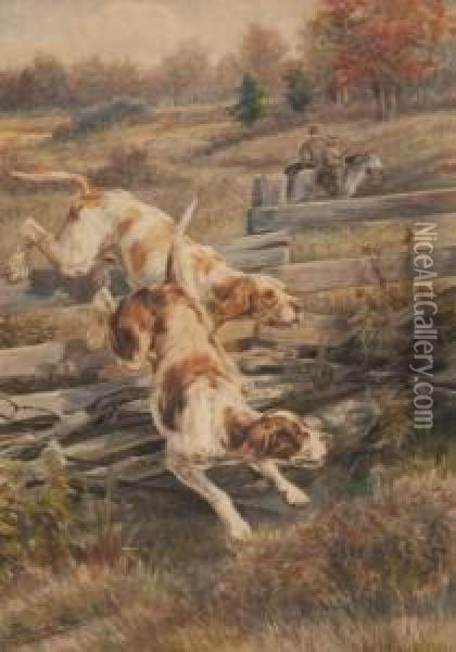Pointers Oil Painting - Edmund Henry Osthaus