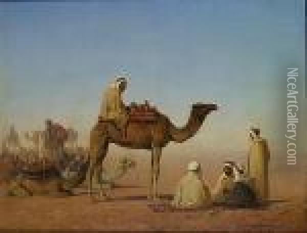 Un Campement Arabe Oil Painting - Henrik Ankarcrona