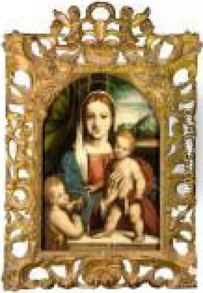 The Madonna And Child With Saint John The Baptist Oil Painting - Garofalo