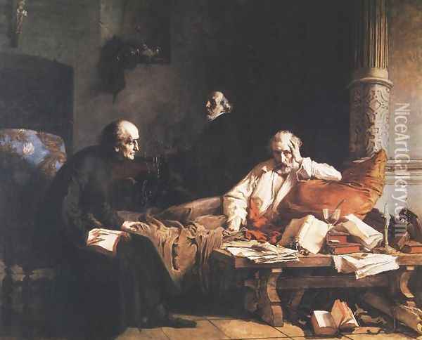 Death of Acernus Oil Painting - Wilhelm Leopolski