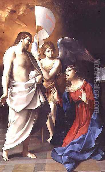 Christ Appearing to the Virgin, c.1608 Oil Painting - Guido Reni