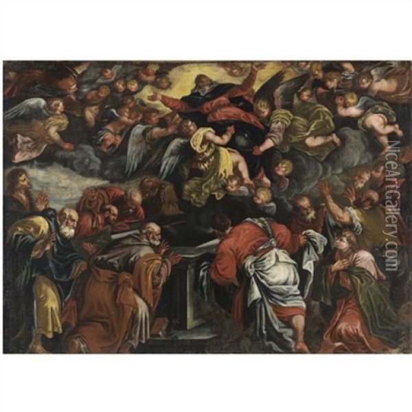 Assunzione Della Vergine Oil Painting - Jacopo dal Ponte Bassano