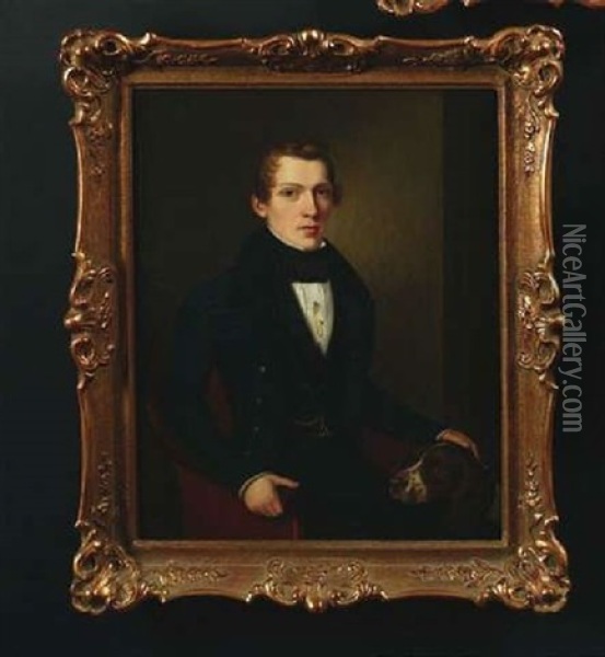 Portrat Der Gustav Dofour Oil Painting - Jakob (Johann) Hermann