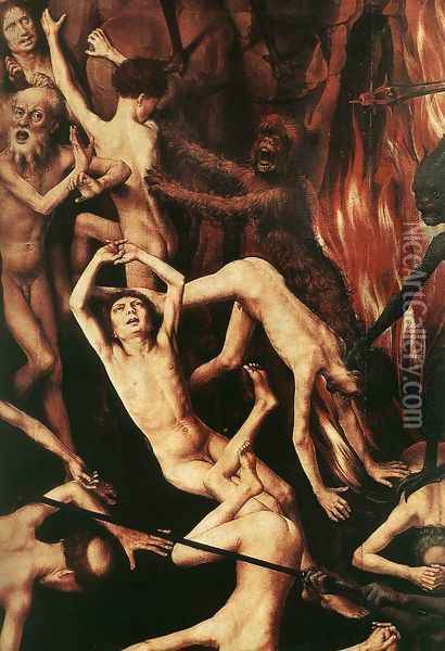 Last Judgment Triptych (detail-9) 1467-71 Oil Painting - Hans Memling