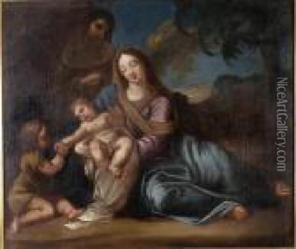 Rest On The Flight To Egypt Oil Painting - Sebastiano Conca