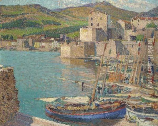 Le Port De Collioure Oil Painting - Henri Martin