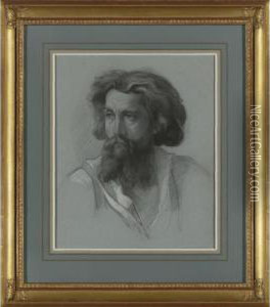 Portait Of A Man Oil Painting - Louis Georges Brillouin
