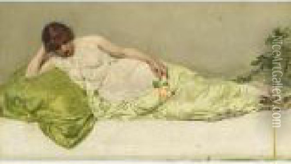 Repose Oil Painting - Henry Thomas Schafer
