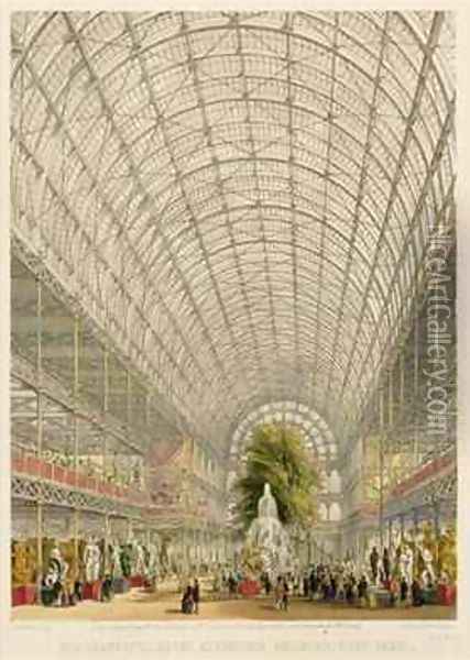 Transept of the Crystal Palace Oil Painting - George Hawkins