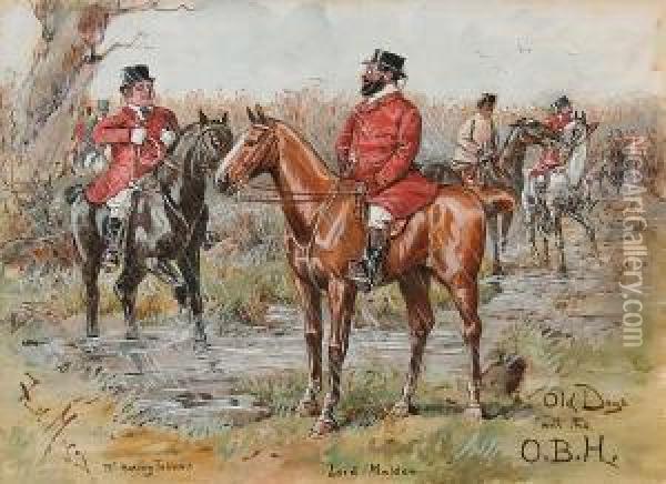 Old Days With O.b.h. Oil Painting - George Finch Mason