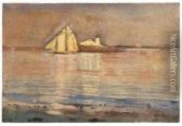 Gloucester Harbor, Ten Pound Island Oil Painting - Winslow Homer