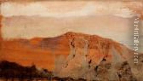 Le Falde Del Vesuvio Oil Painting - Giuseppe de Nittis