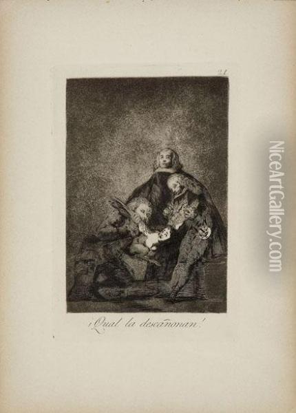 Qual La Descanonan Oil Painting - Francisco De Goya y Lucientes