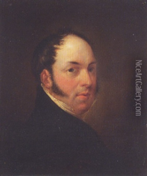 Portrait Of Thomas Moore Oil Painting - John Comerford
