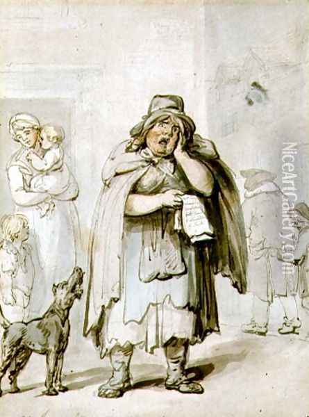 Last Dying Speech and Confession Oil Painting - Thomas Rowlandson