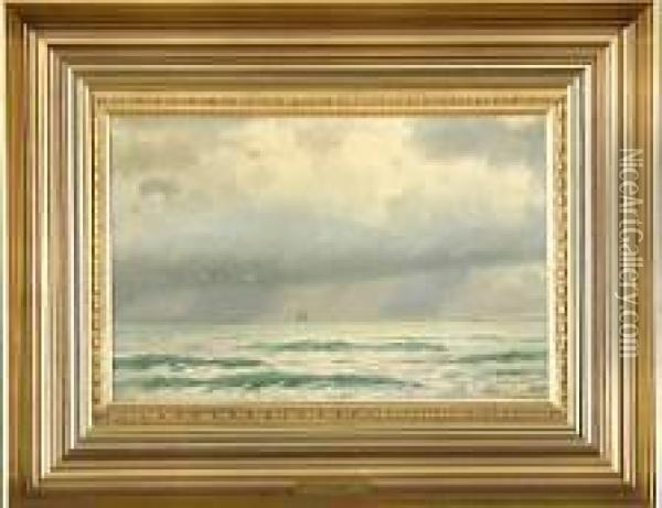 Seascape With Sailing Ship Oil Painting - Christian Eckardt