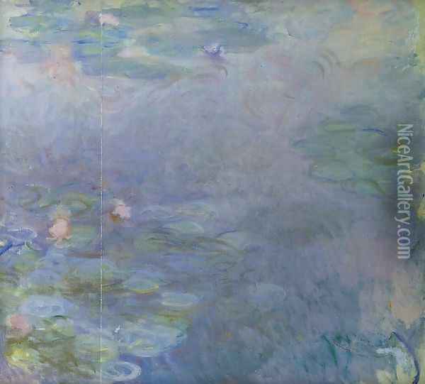 Pale Water-Lilies (detail) Oil Painting - Claude Oscar Monet