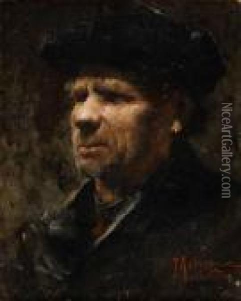 Portret Mezczyzny Oil Painting - Teodor Axentowicz