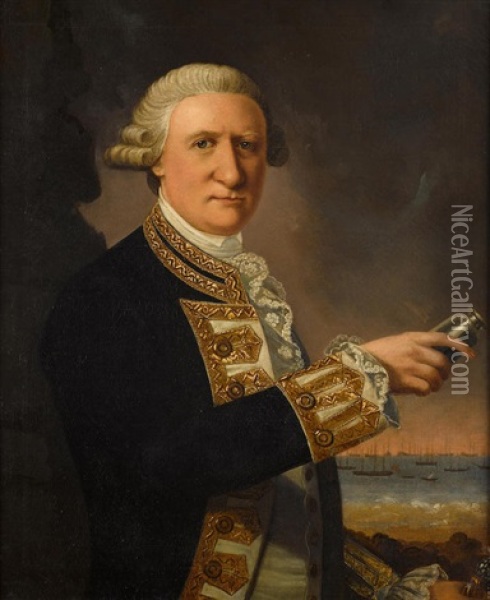 Portrait Of Sir Francis Geary Oil Painting - George (Sir) Chalmers