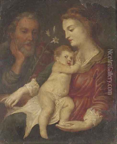 The Holy Family Oil Painting - Sir Anthony Van Dyck