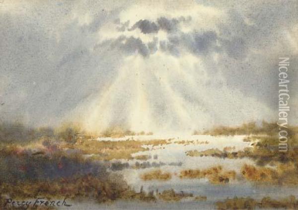 Sunburst Oil Painting - William Percy French