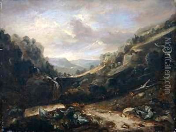 West Country Landscape Oil Painting - Benjamin Barker