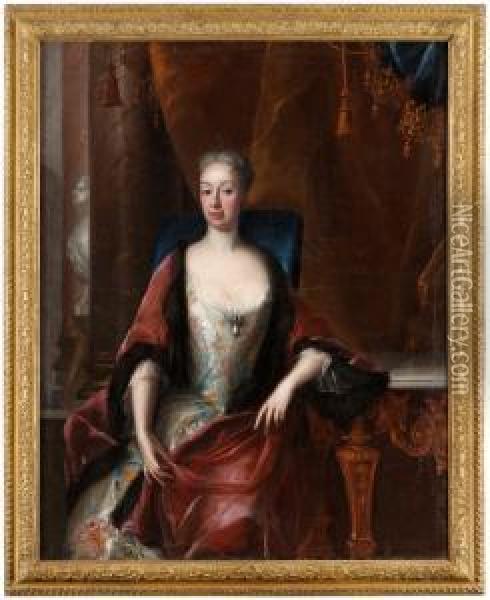 Drottning Ulrika Eleonora Oil Painting - Johan David Swartz