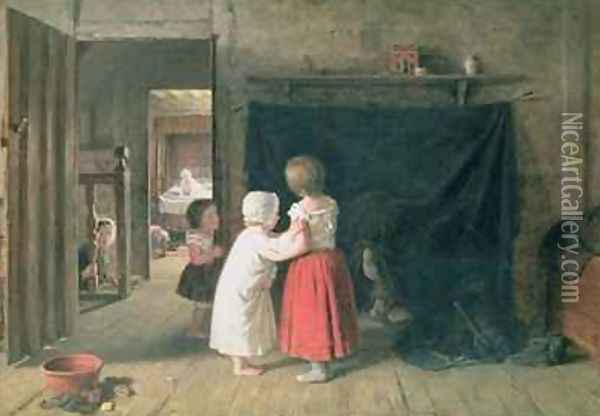 The Chimney Sweep Oil Painting - Frederick Daniel Hardy