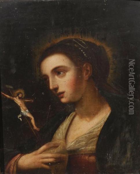 Madeleine Penitente Oil Painting - Gortzius Geldorp