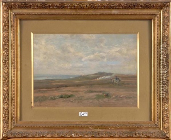 Cavalier En Bord De Mer Oil Painting - Henri Arthur Bonnefoy