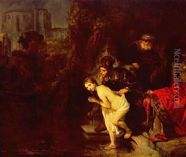 Suzanna in the Bath 1647 Oil Painting - Rembrandt Van Rijn