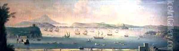 The Gulf of Pozzuoli, near Naples Oil Painting - Gaspar Butler