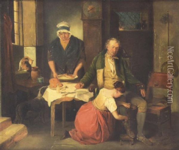 The Labourers Return Oil Painting - George Grattan