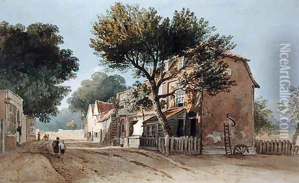 Leyton, Essex, c.1800 Oil Painting - John Varley