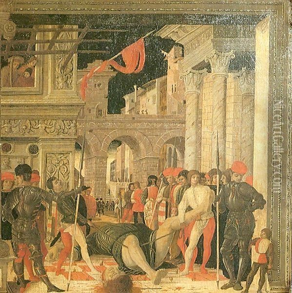 Removal of Body of Saint Cristopher Oil Painting - Andrea Mantegna
