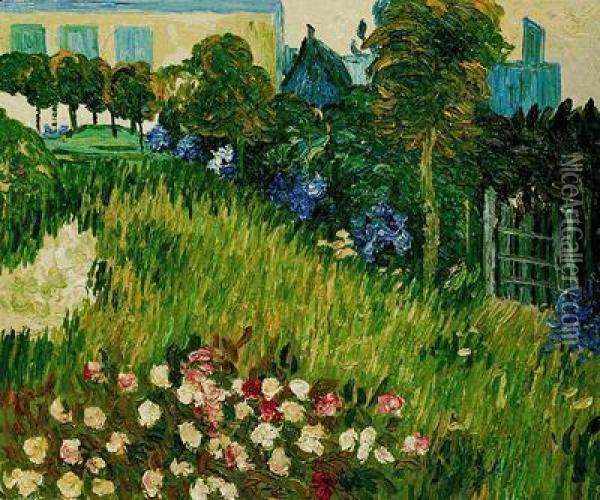 The Garden Of Daubigny Oil Painting - Vincent Van Gogh