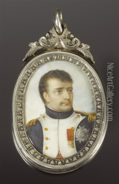Bildnis Des Napoleon Oil Painting - Jean-Baptiste Isabey