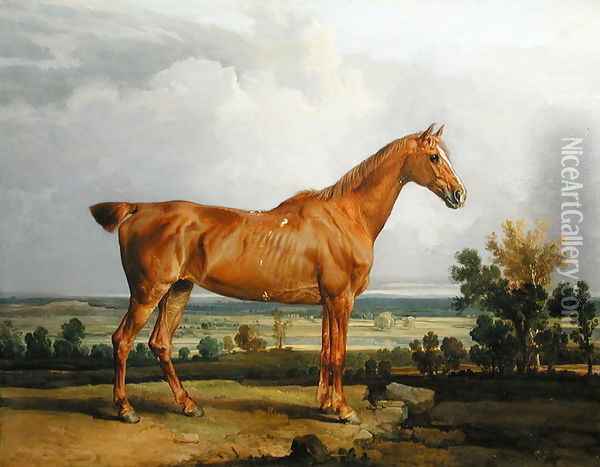 Hunter in a Landscape, 1810 Oil Painting - James Ward