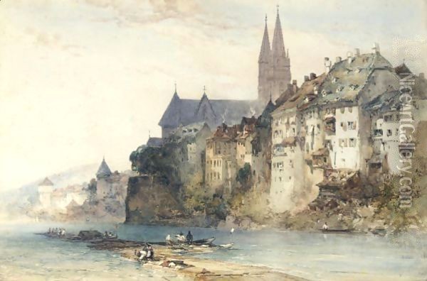 Basel, Switzerland Oil Painting - William Callow