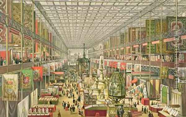 View of the British Department of the Great Exhibition of 1851 Oil Painting - McNevin, J.